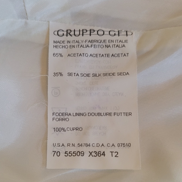 Emanuel Ungaro Vintage Off White Silk Blend Column‎ Dress - Picture 5 of 5